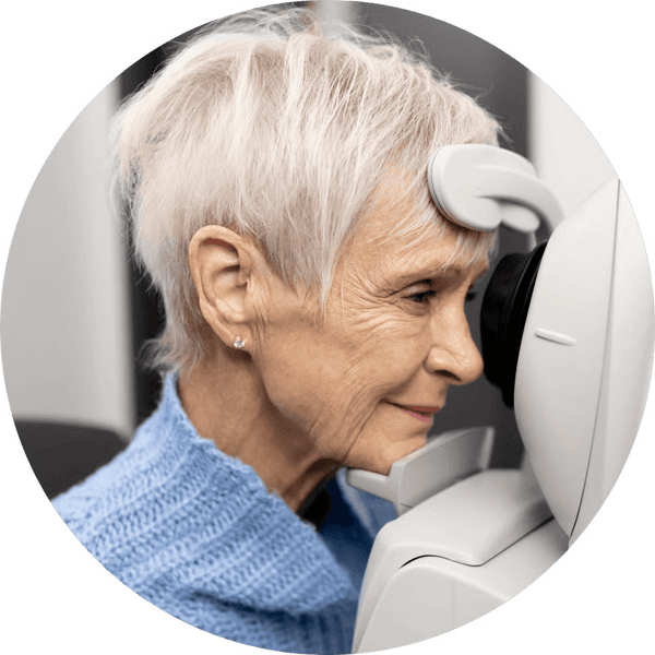 Senior eye exam