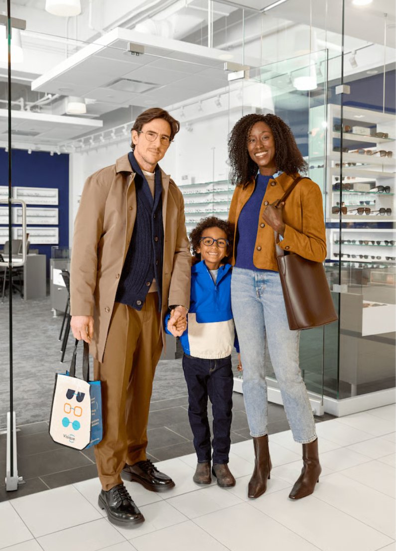 A family visiting an FYidoctors store